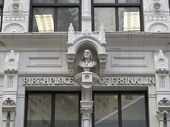 Boston birthsite of Ben Franklin